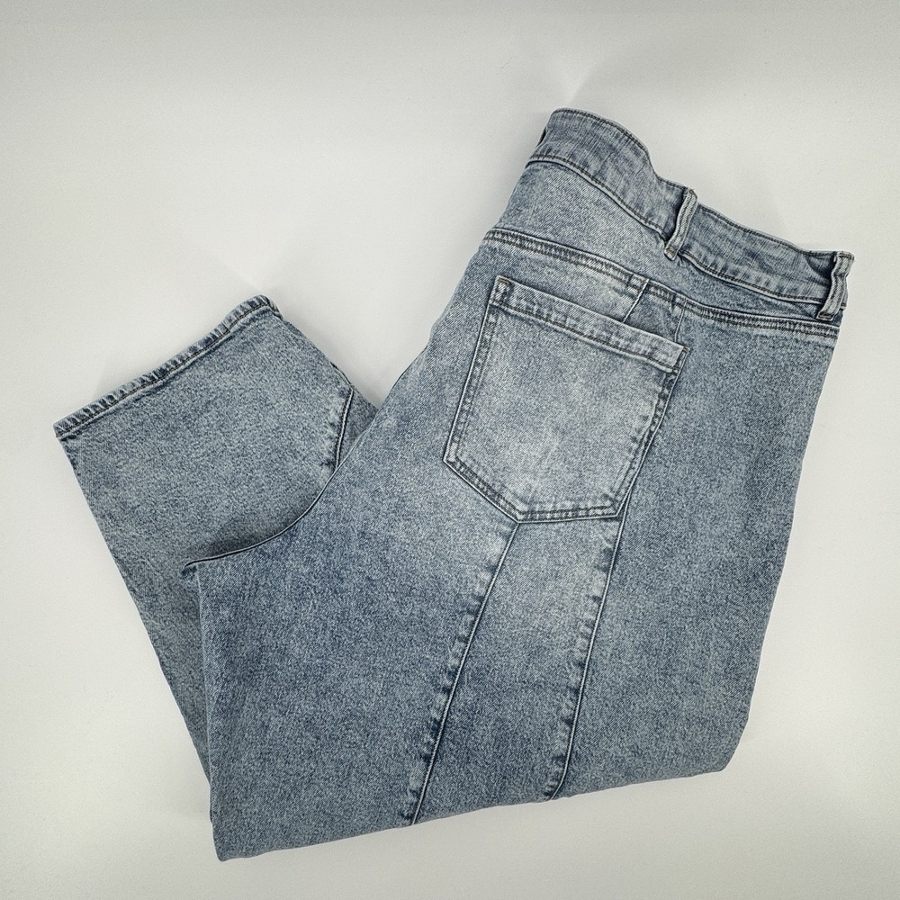 Torrid FESTI High Rise Barrel Jeans 24R  Acid Wash Denim Baggy Boho Y2K Curvy